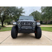 Matte black Jeep with big tire and bumper - Oracle Oculus Bi-LED Projector Headlights for Jeep JL/Gladiator JT