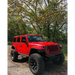 Red Jeep with black bumper and wheels - Oracle Oculus Bi-LED Projector Headlights for Jeep JL/Gladiator JT