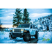 White Jeep parked in snow with Oracle Oculus Bi-LED Projector Headlights - Matte Black