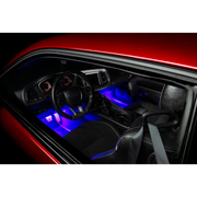 Interior of red car with blue lights - Oracle Pair 15in LED Strips Retail Pack - RGB ColorSHIFT