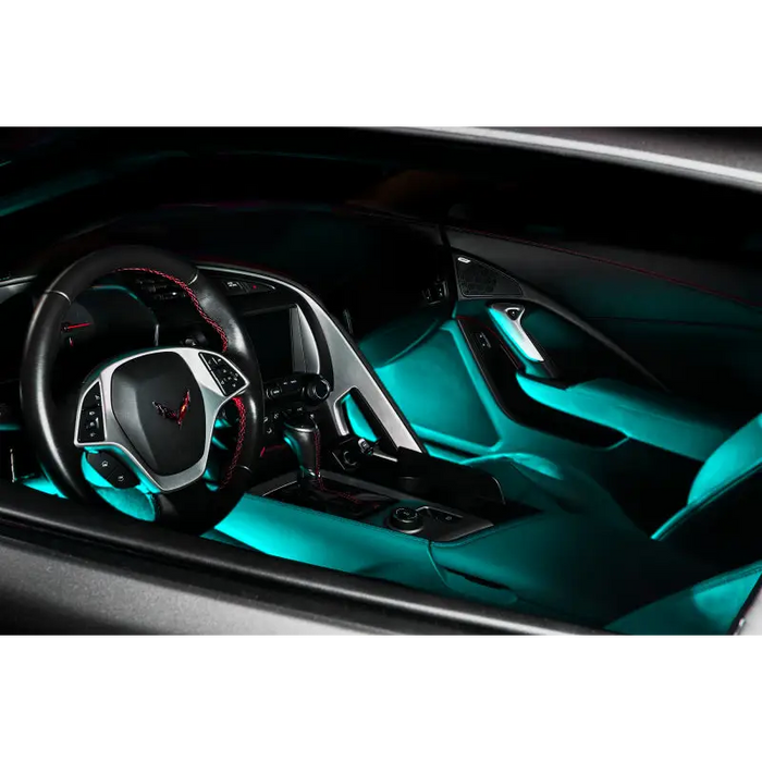 Interior of Lamb GTP concept car - featured in Oracle Pair 15in LED Strips Retail Pack for counter sales.