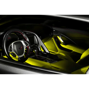 Interior of a Lamborghini car illuminated by Oracle Pair 15in LED Strips Retail Pack - RGB ColorSHIFT.