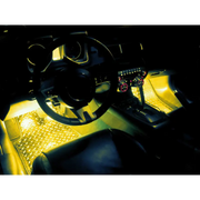 Car dashboard with yellow lights, Oracle Pair 15in LED Strips Retail Pack - RGB ColorSHIFT