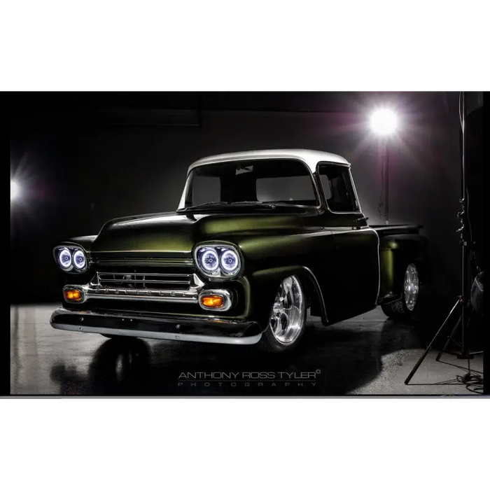 Oracle Pre-Installed Lights 5.75 IN. Sealed Beam - ColorSHIFT Halo on old truck