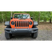 Oracle Pre-Runner Style LED Grille Kit for Jeep Gladiator JT - Amber featuring a jeep with an orange front bumper