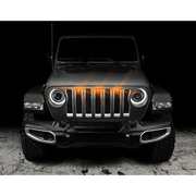 Amber LED Pre-Runner Style Grille Kit for Jeep Gladiator JT