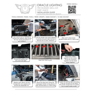 Installation instructions for Oracle Pre-Runner Style LED Grille Kit for Jeep Gladiator JT