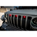 Red LED Pre-Runner Style Grille Kit for Jeep Gladiator JT - LED accessory