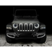 Close-up of Oracle Pre-Runner Style LED Grille Kit for Jeep Gladiator JT against black background.