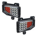 Pair of Black LED Reverse Lights for Jeep Gladiator JT - 6000K