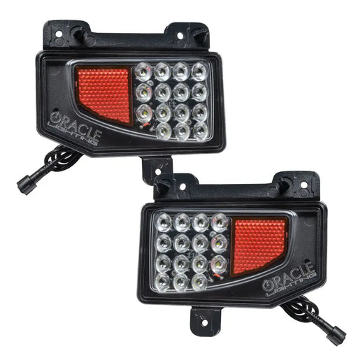 Pair of black LED reverse lights for Jeep Gladiator JT - 6000K