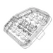 Plastic container with lid displayed in Oracle LED reverse lights for Jeep Wrangler JL - 6000K product.