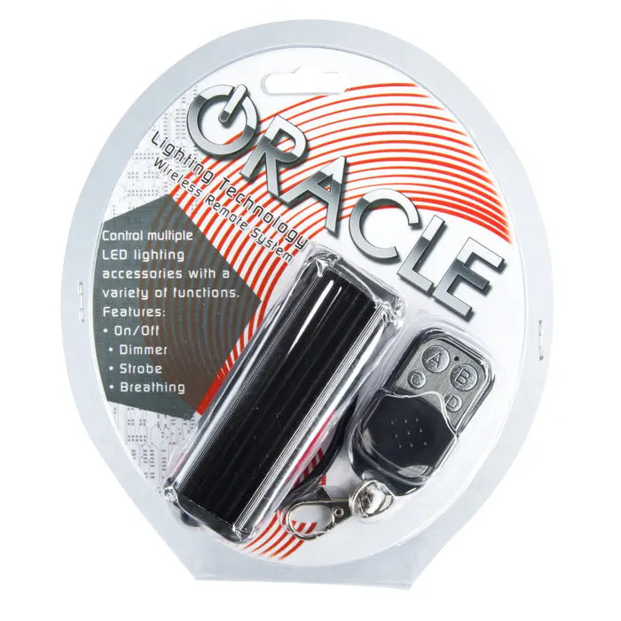 Oracle RGB Multifunction Remote with White and Red Circle Logo