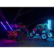 Oracle Off-Road 4ft LED Whip - ColorSHIFT for Jeep Wrangler with two ATVs and light saber