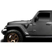 Oracle Sidetrack LED System for Jeep Wrangler JL/Gladiator JT, gray jeep with gold wheels and black bumper