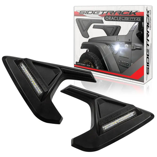 Black front bumpers with LEDs for Jeep Wrangler JL/Gladiator JT - Oracle Sidetrack LED System