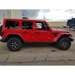 Red Jeep Wrangler JL with Oracle Sidetrack LED System and black wheels