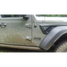 Close up of Jeep with mud on side, showcasing Oracle Sidetrack LED System for Jeep Wrangler JL/ Gladiator JT.