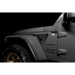 Black Jeep Wrangler with Oracle Sidetrack LED System and black tire cover