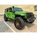 Green Jeep Wrangler with Sidetrack LED System from Oracle