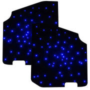 2pcs car floor mats with blue LEDs for Toyota