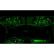 Green car dashboard with lights on - Oracle StarLINER Fiber Optic Hardtop Headliner for Wrangler JL/Gladiator JT - ColorSHIFT