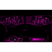Oracle StarLINER Fiber Optic Hardtop Headliner for Wrangler JL/Gladiator JT - ColorSHIFT with purple lights dashboard.