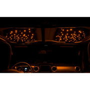 Interior of car with lights on - Oracle StarLINER Fiber Optic Hardtop Headliner for Wrangler JL/Gladiator JT - ColorSHIFT