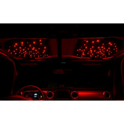 Oracle StarLINER Fiber Optic Hardtop Headliner with red dashboard lights