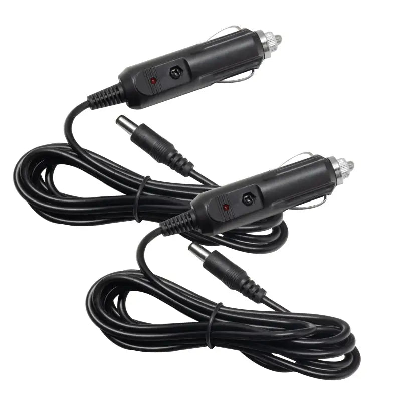 Two black car charger cables with Oracle StarLINER Fiber Optic Hardtop Headliner for Wrangler JL/Gladiator JT - ColorSHIFT