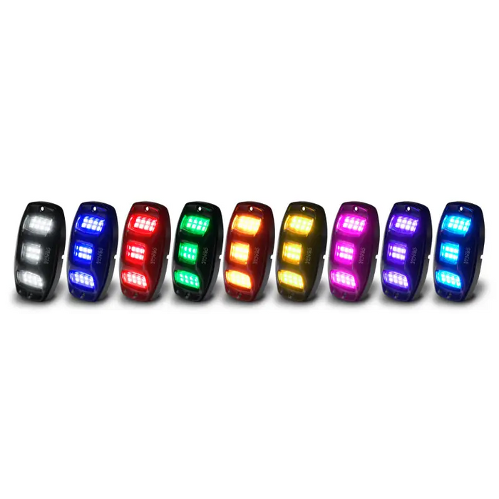 Oracle Underbody RGB+W Wheel Well Rock Light Kit - Motorcycle LEDs