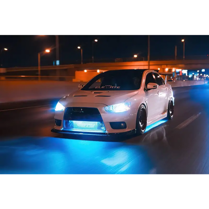 Dynamic ColorSHIFT car lights driving at night - Oracle Universal LED Underbody Kit.