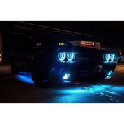 Oracle Universal LED Underbody Kit - ColorSHIFT illuminates a car with blue lights