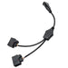 Black wire and connectors for car turn signal, Oracle Wrangler JK Switchback Turn Signal Y Splitter Adapter.