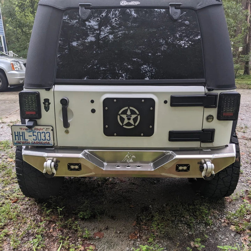 JK Aluminum Rear Bumper — Featherweight Series