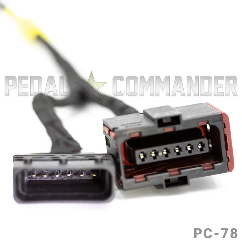 Pedal Commander Dodge Ram/Jeep Wrangler Throttle Controller wires and connectors.