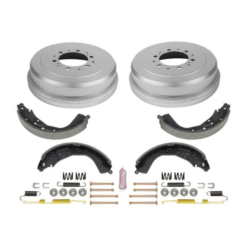 Power stop front brake kit for ford mustang, stock replacement drum