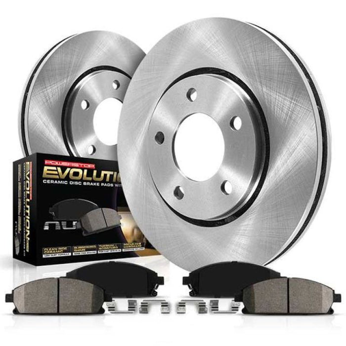 Power stop z17 stock replacement rear brake kit for ford mustang with ceramic pads and rotors