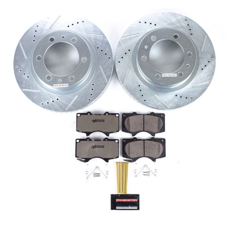 Power stop z36 truck and tow front brake kit for ford mustang - disc and pads