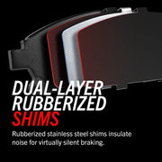 Black and red motorcycle helmet with ’delayed sh’ text, power stop 04-07 cadillac cts rear z23 evolution sport brake pads