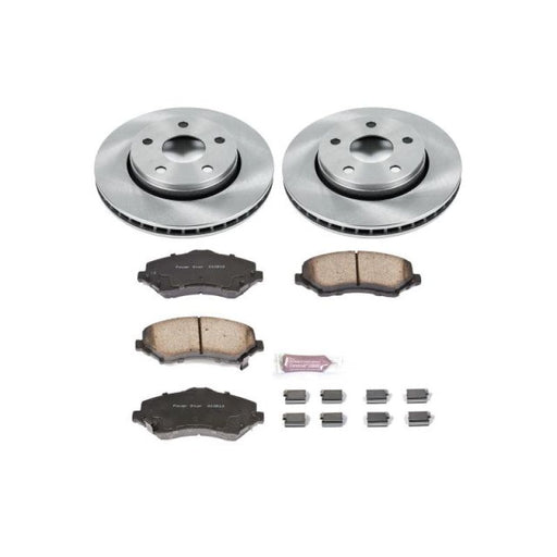 Power stop 07-17 jeep wrangler front autospecialty z17 stock replacement brake kit
