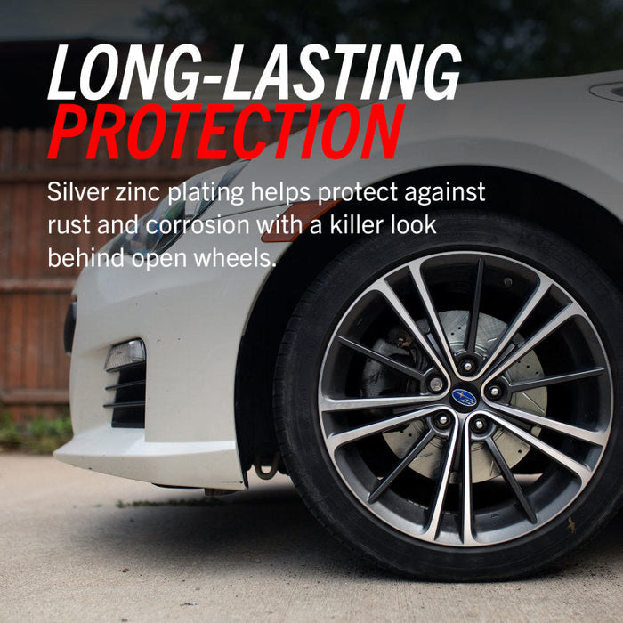 White car with long lasting protection featured on power stop slotted rotors for jeep wrangler