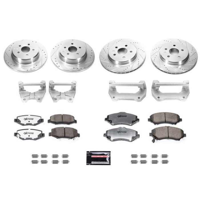 Power stop 07-17 jeep wrangler front big brake upgrade kit