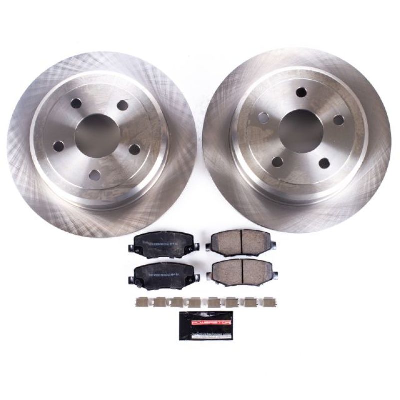 Power stop z17 stock replacement rear brake kit for ford mustang - front disc and pads set