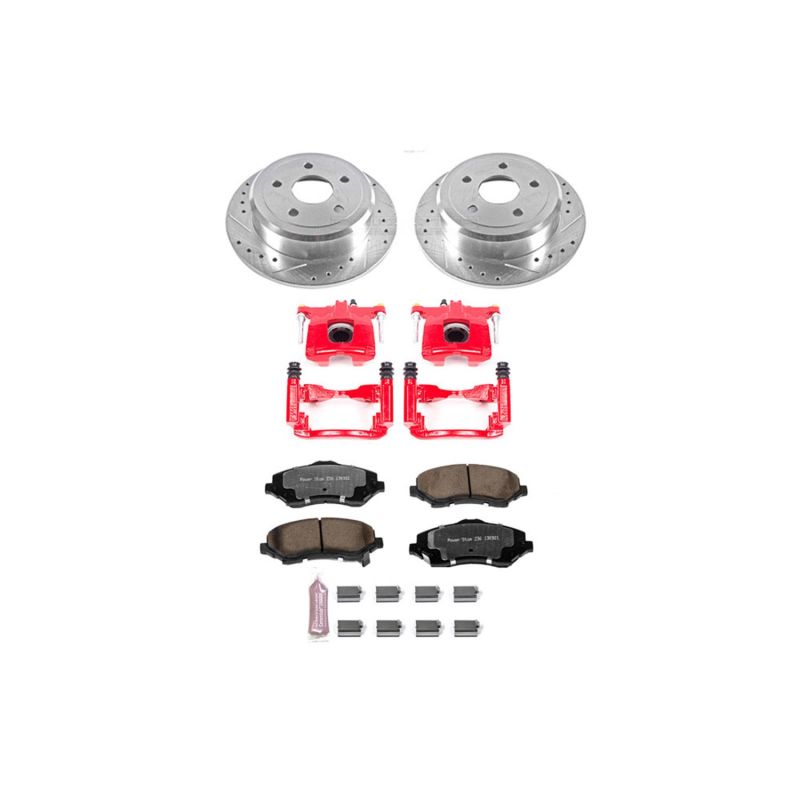 Power stop 07-17 jeep wrangler rear z36 truck & tow brake kit w/calipers, toyota brake kit