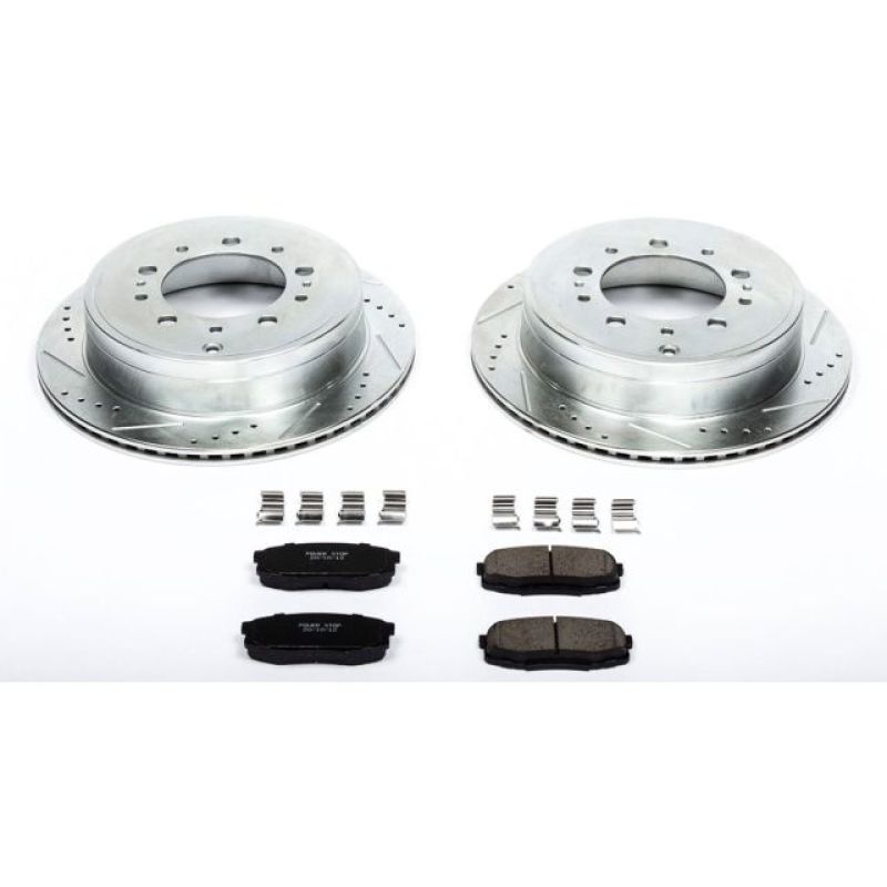 Power stop z23 evolution sport rear brake kit for ford mustang