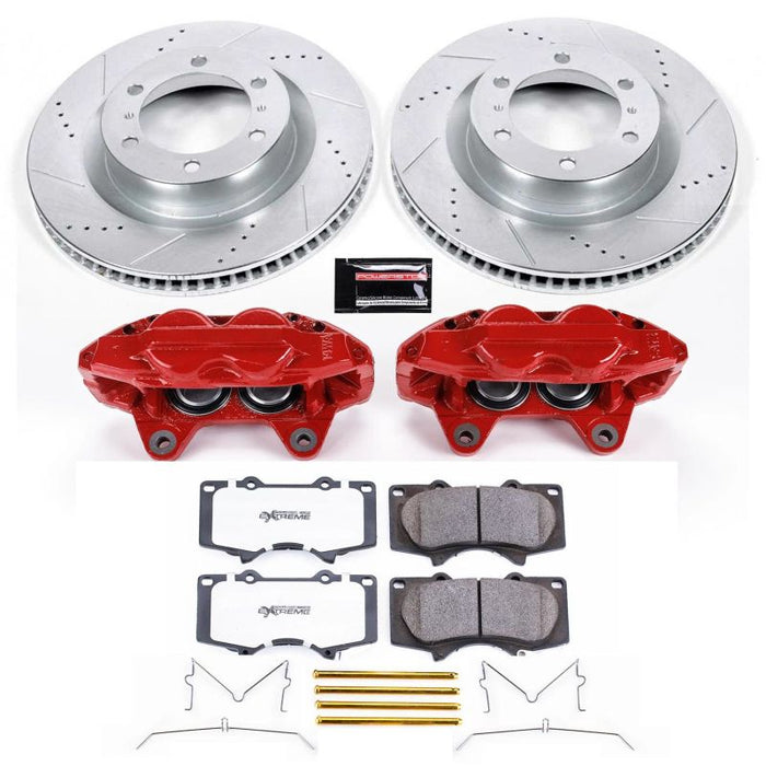 Power stop rear z23 evolution sport front brake kit with brake pads
