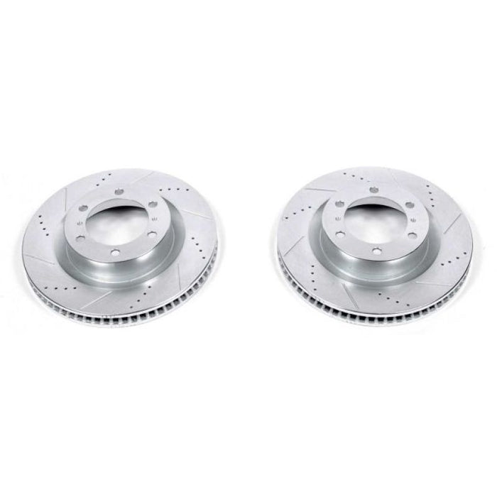 Power stop front brake disc set for ford mustang - pair