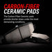 Power stop z36 truck brake pads made of carbon material