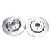 Power stop slotted rotors for jeep wrangler - pair